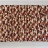 Undulating Canvas (Dakota Spice), Readymade Eyelet Curtains and Curtain Pole, 183 x 400cm.